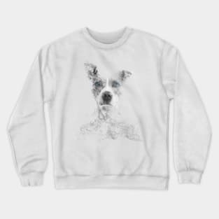 Doggo in the Smoke - Blue Eyes // Bilcos Designs Crewneck Sweatshirt